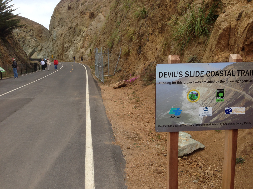 Ein Teil des Highway 1 nahe San Francisco wurde in einen Wanderweg umfunktioniert.