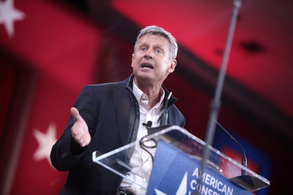 Der liberale Gary Johnson kandidiert neben Clinton und Trump im Präsidentenwahlkampf. Foto: flickr[Gage Skidmore|gageskidmore/16484996670]