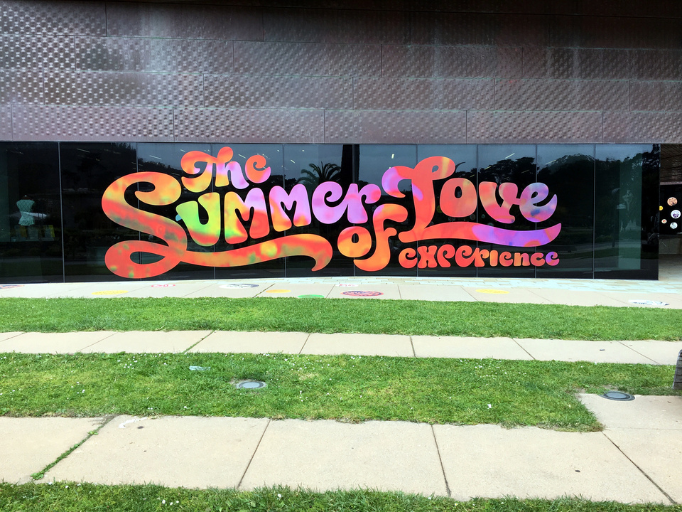 Die Ausstellung "Summer of Love" im De Young Museum im Golden Gate Park.