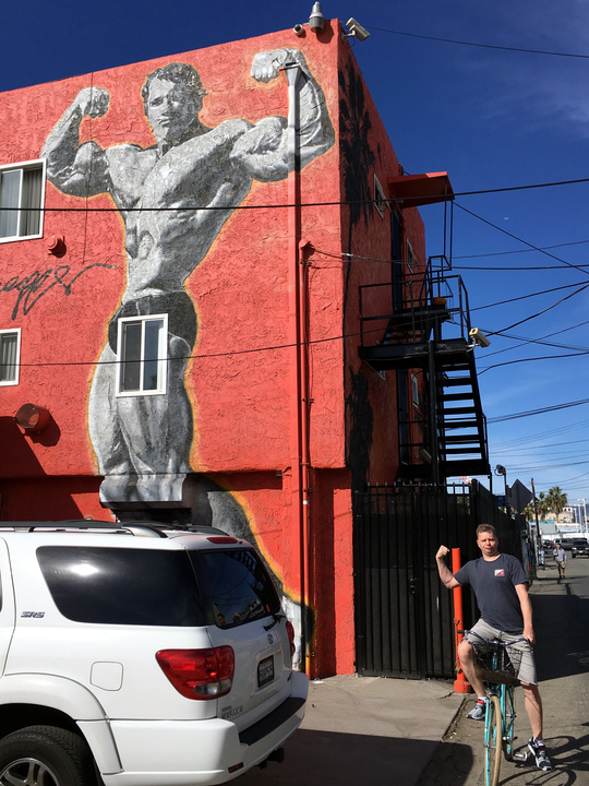 Auf den Spuren von Arnold Schwarzenegger in Venice Beach.