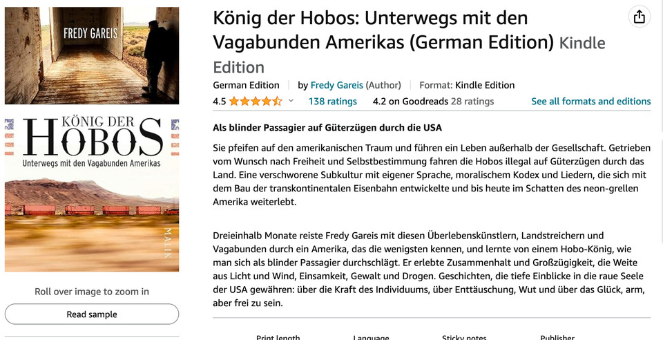 Ein Spitzenbuch über Hobos in Amerika