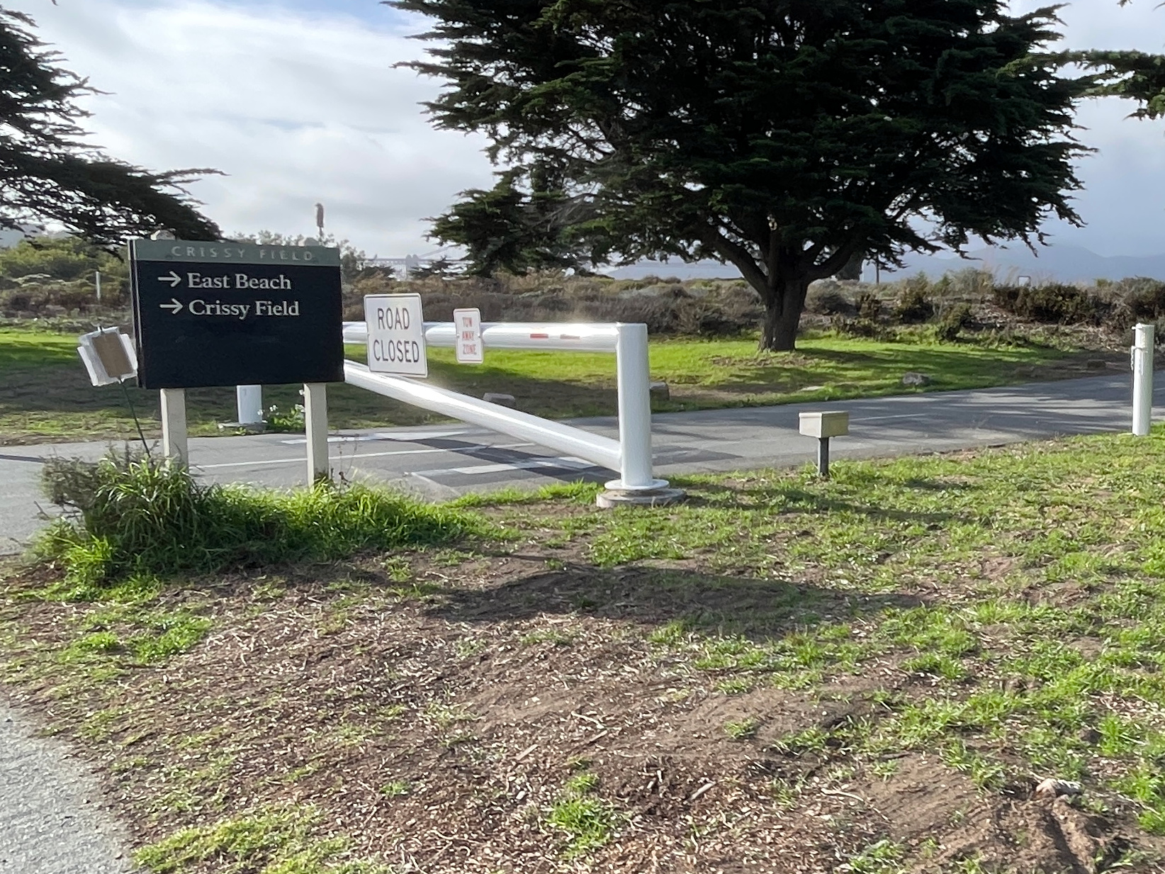 Der Park "Crissy Fields" in San Francisco geh&ouml;rt dem Bund und war w&auml;hrend des Shutdowns geschlossen.