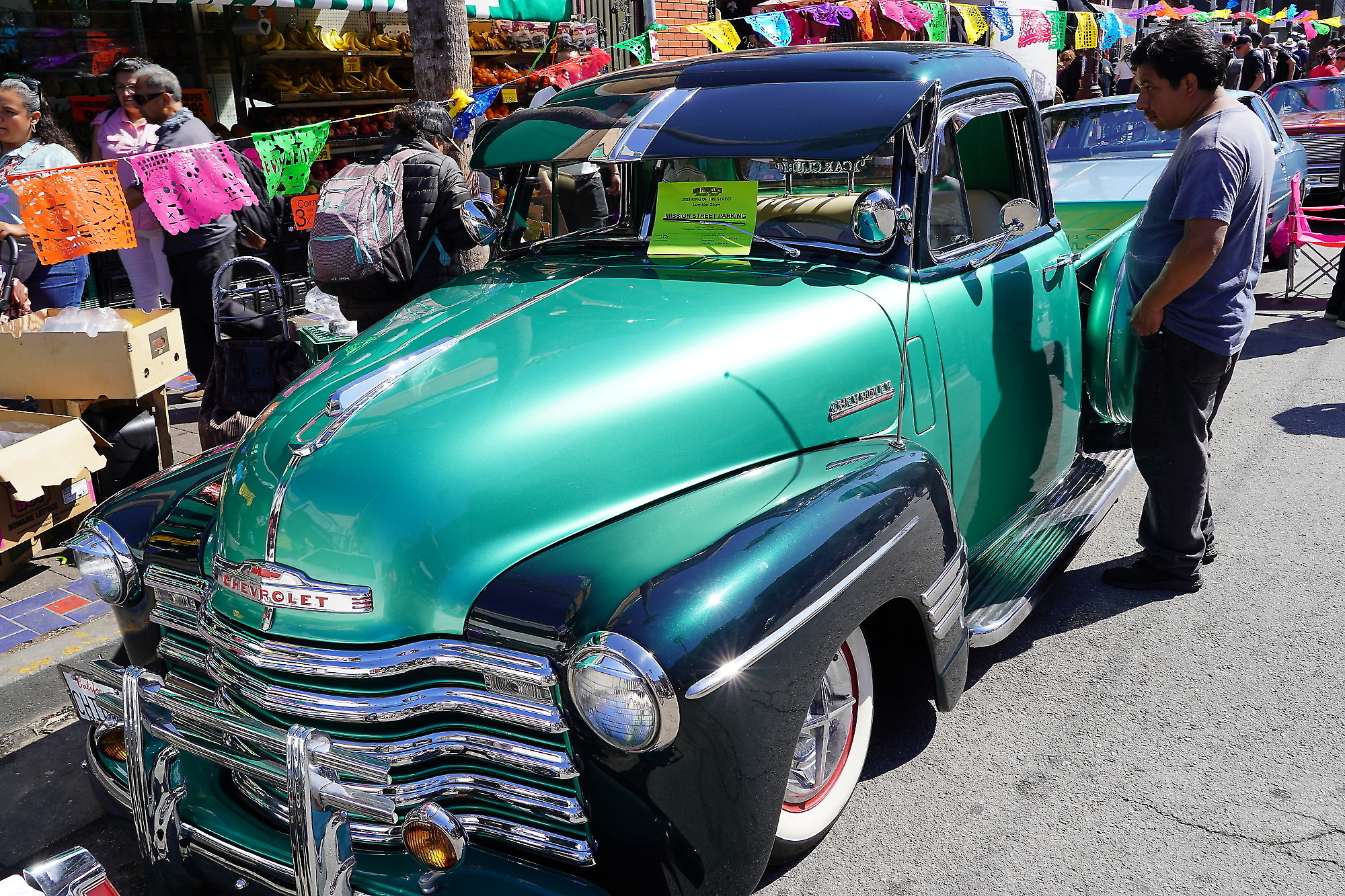 Even pickup trucks are lowered.