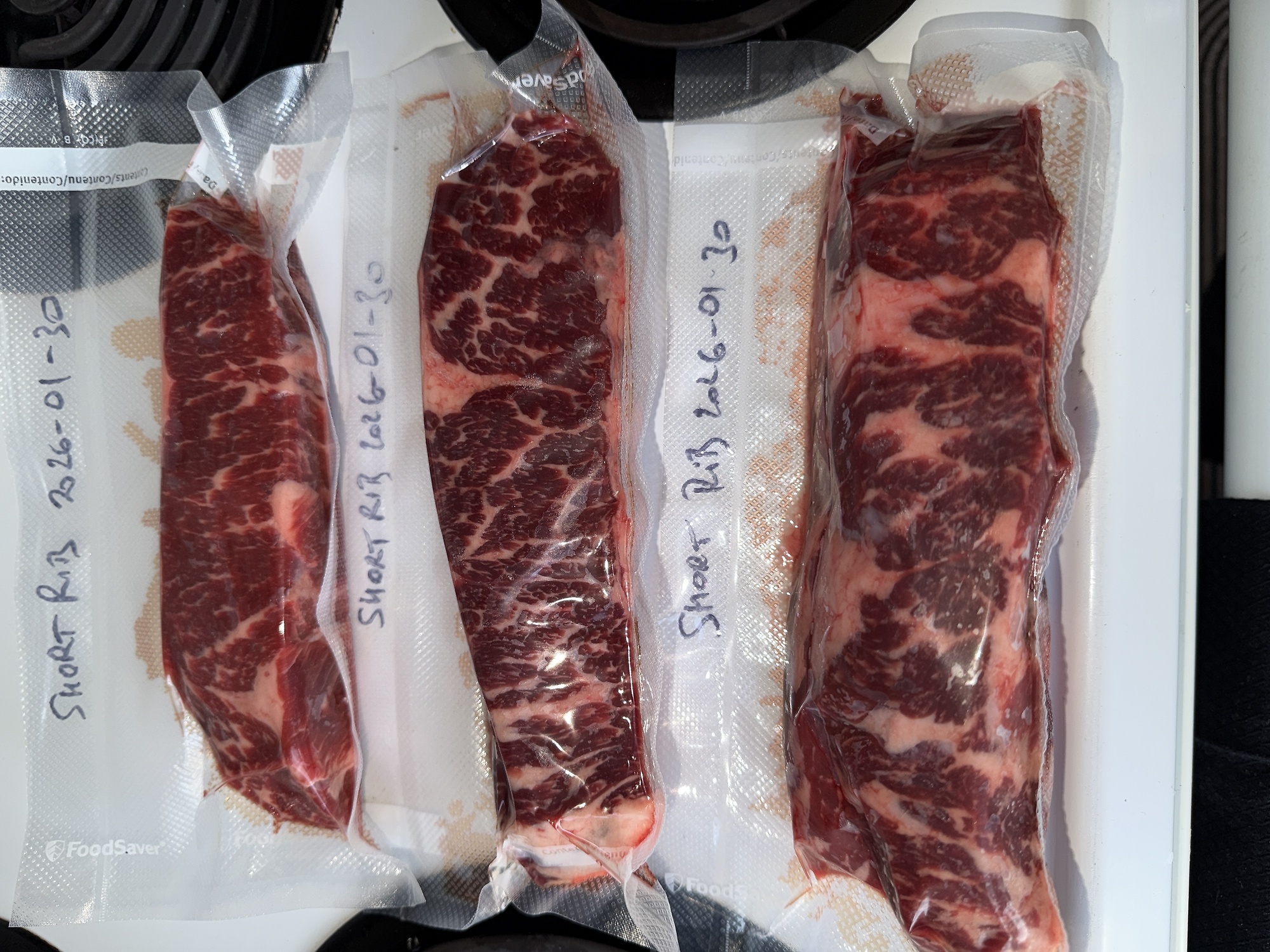 ... and everything individually vacuum-packed.