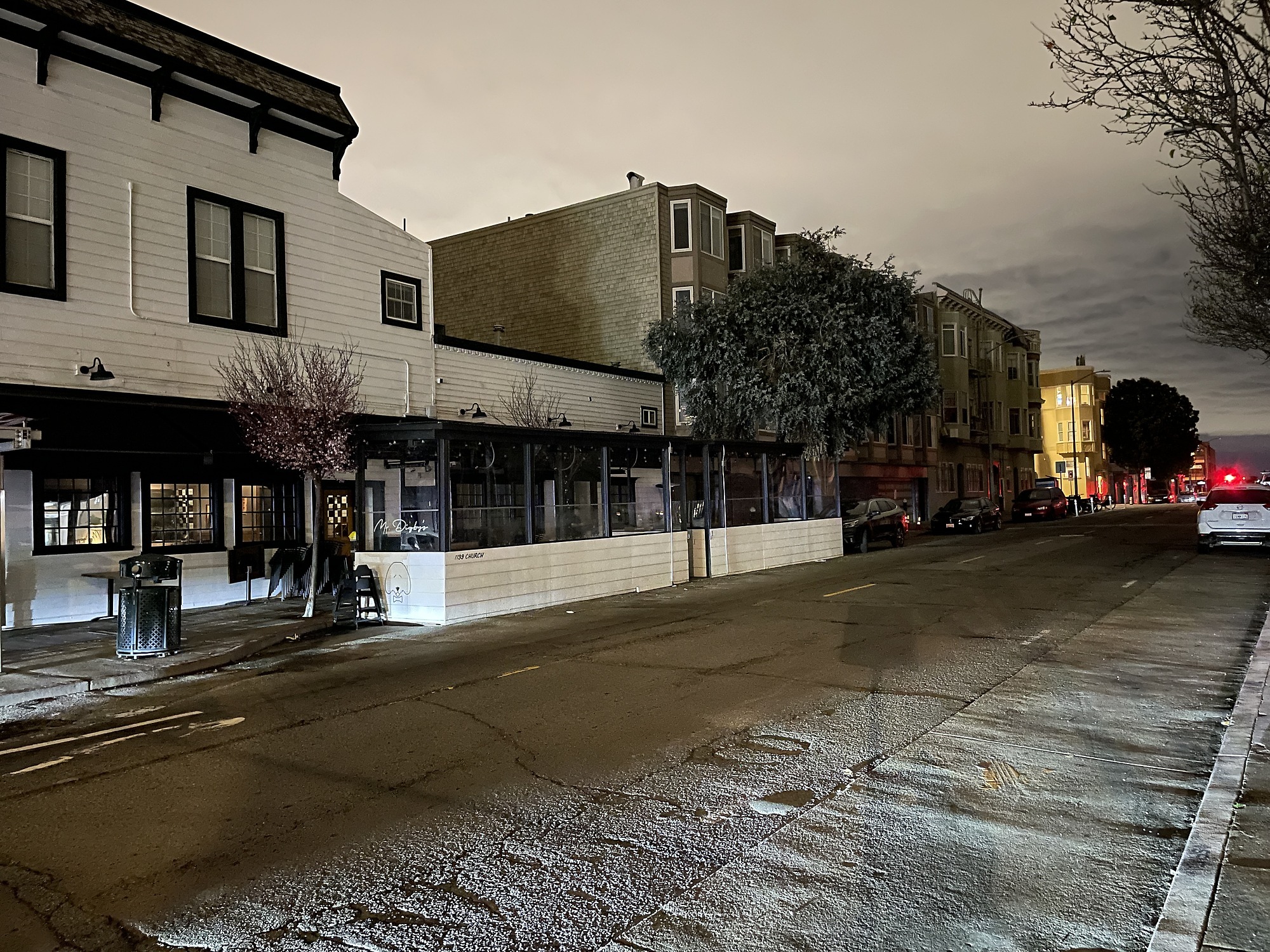 Archivbild: Unsere Stra&szlig;e w&auml;hrend eines Stromausfalls im Januar 2023.