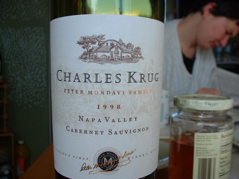 Charles Krug, Napa Valley Cabernet Sauvignon, 1998