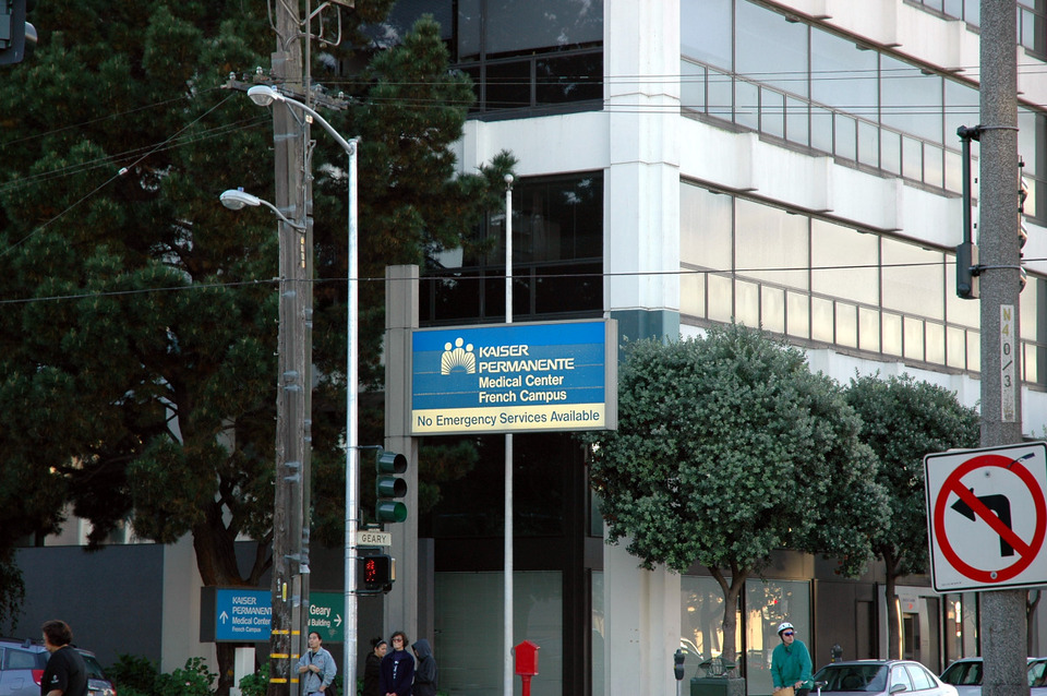 Das Kaiser-Permanente-Krankenhaus in San Francisco