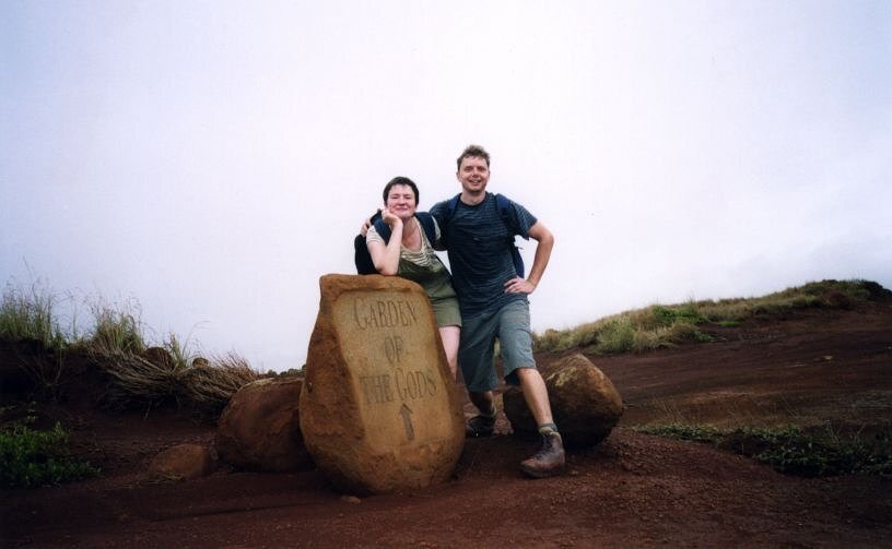 Angelika und Michael vor dem "Garden of the Gods"