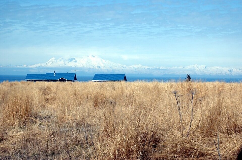 Häuser bei Homer, Alaska