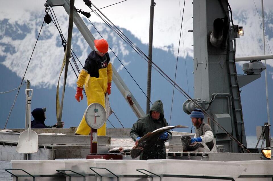 Hafenarbeiter in Seward
