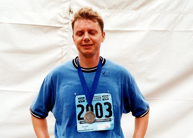 2001: Michael läuft den San Francisco Marathon in 4:38:20