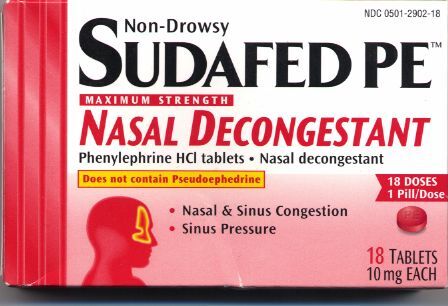 Das lasche Sudafed PE.