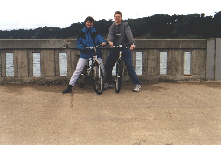 Nochmal auf Fahrrädern durch die Stadt, hier am Lake Merced
