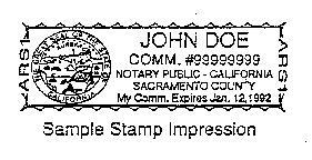Der Beglaubigungsstempel eines "Notary Public"