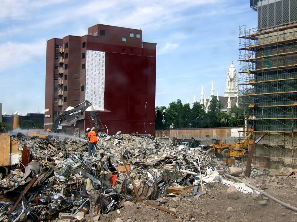 In Salt Lake City wird gerade die Innenstadt abgerissen und neu aufgebaut.