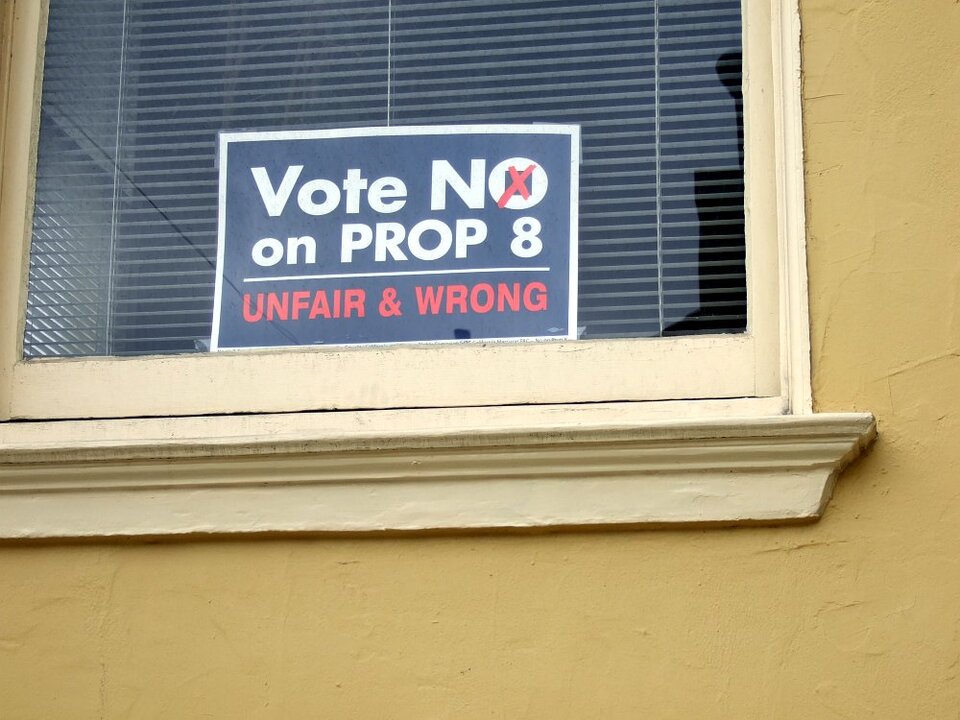 In San Francisco sind die meisten Leute gegen Proposition 8.