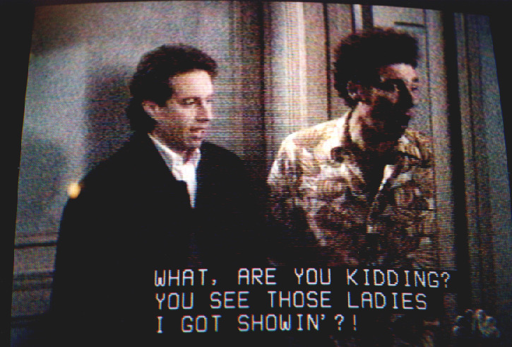 Aus unserer Lieblingsfernsehsendung "Seinfeld"