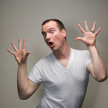 Die Pose "Jazz Hands"
