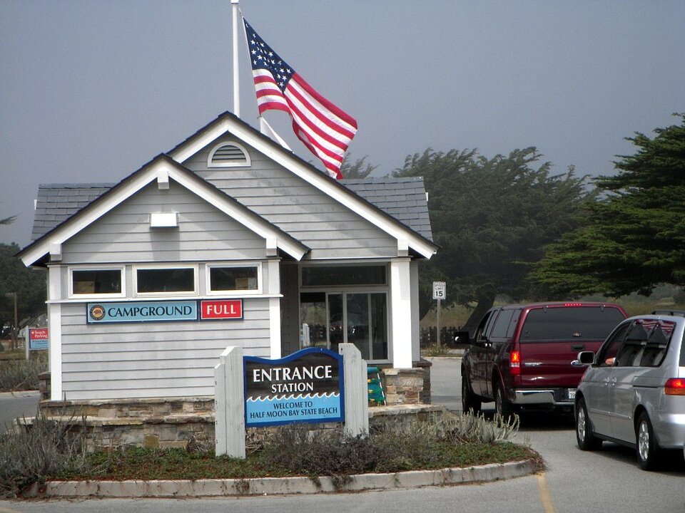 Eingang zum State Park in Half Moon Bay