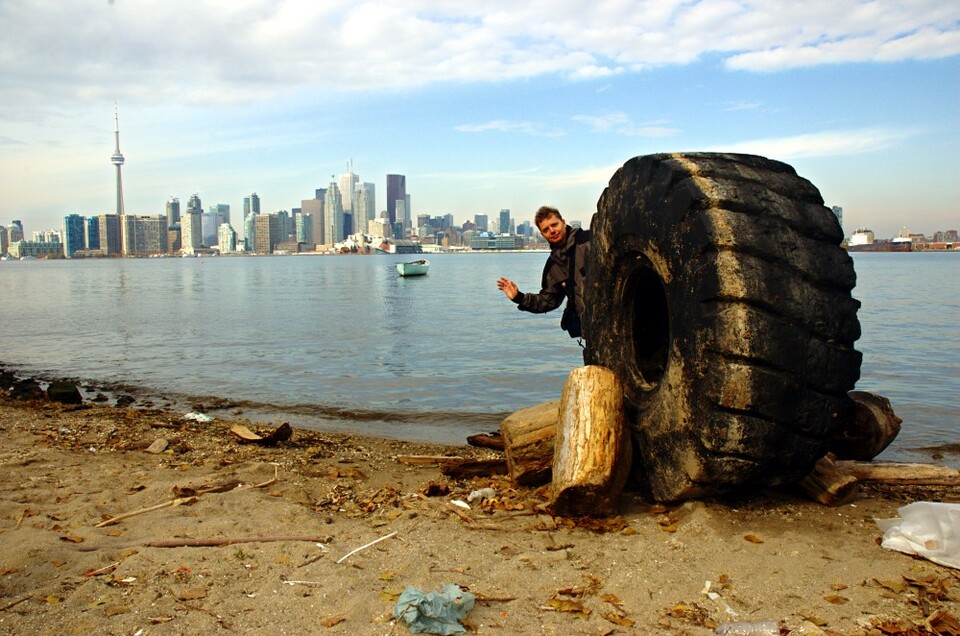 Rundbriefreporter vor Toronto.