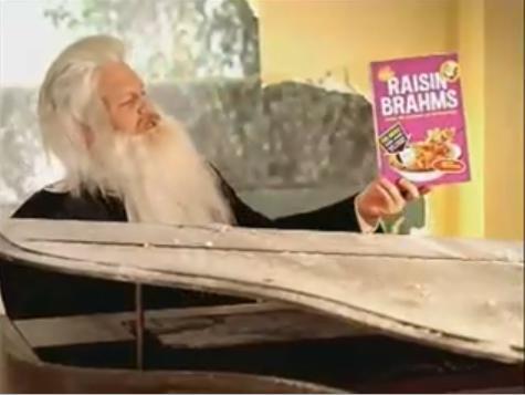Johannes Brahms als Werbeträger für Frühstücksflocken?
