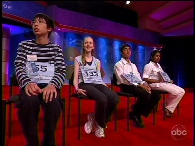 Die Finalisten im Spelling-Bee-Wettbewerb.