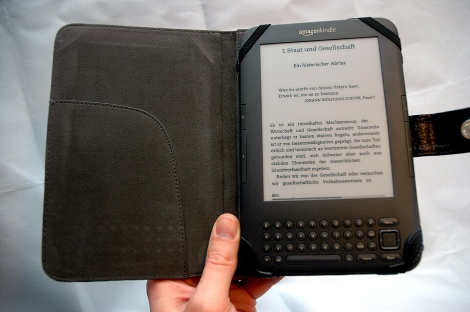 Auf dem Kindle lässt sich's lesen wie in einem Buch.